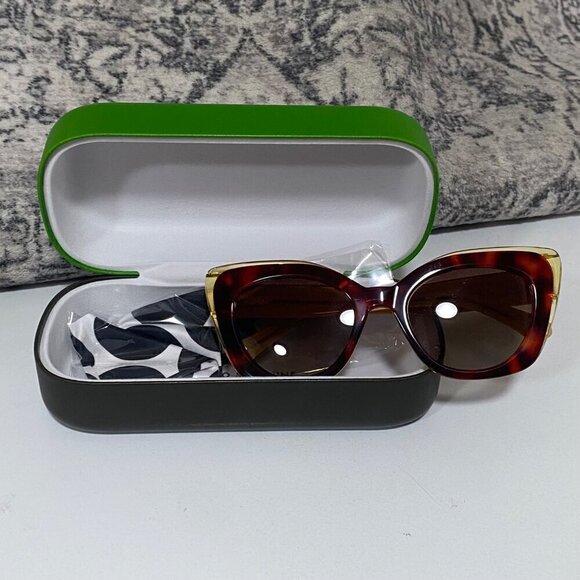 NEW Kate Spade MARIGOLD Two-Tone Cat Eye Sunglasses